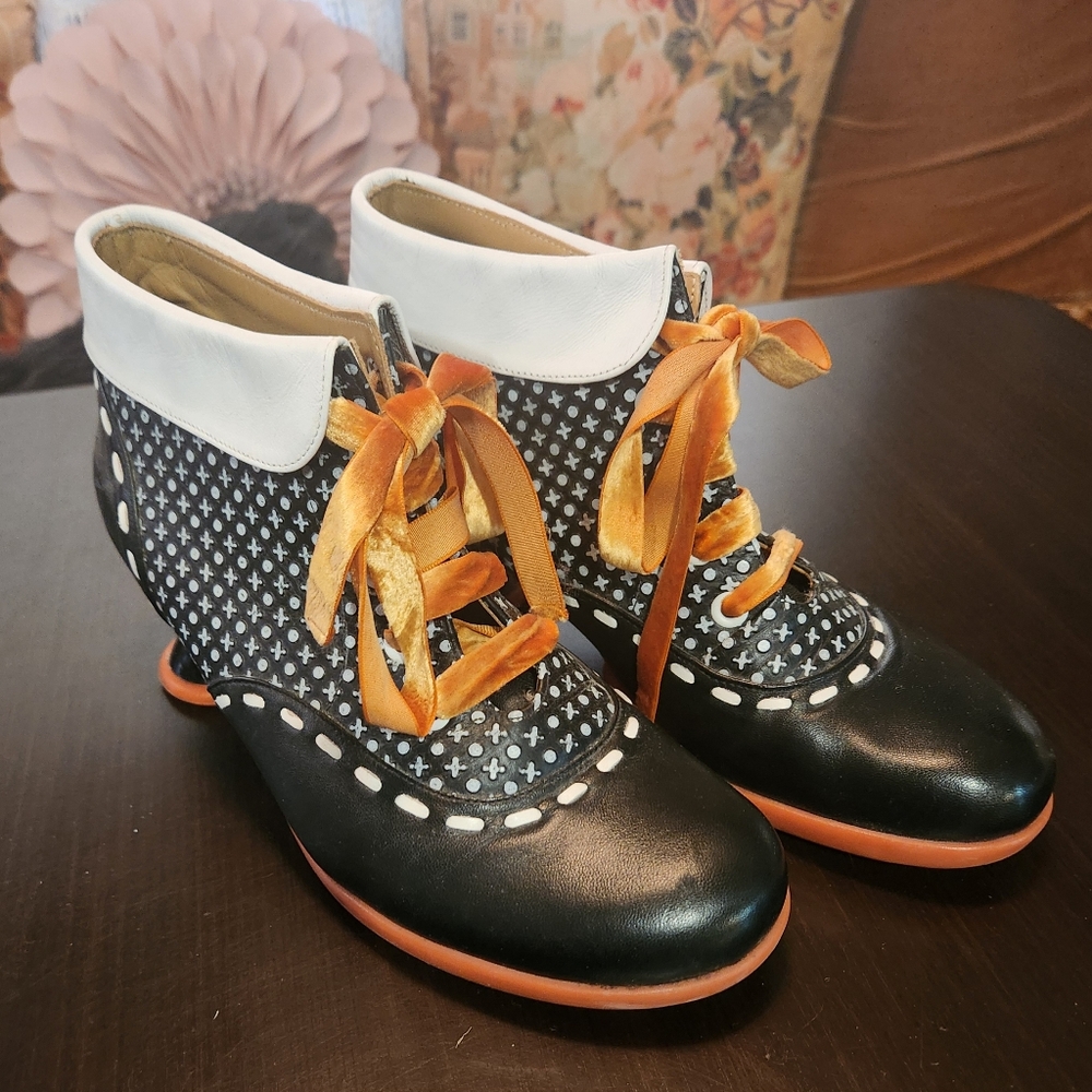 John Fluevog Enneagram Investigator Lace-up Ankle Boot